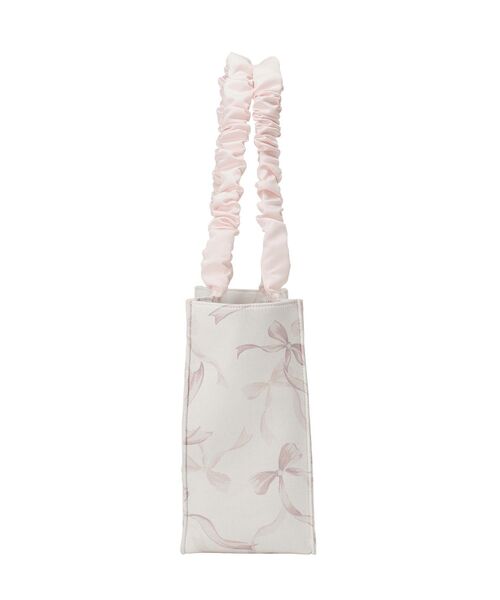 Maison de FLEUR（メゾンドフルール） トートバッグ リボン柄ギャザー