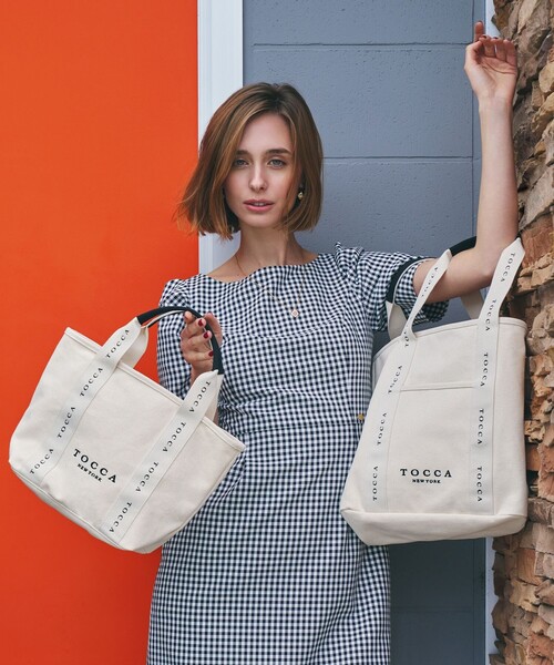 「TOCCA」 トートバッグ F ブラック レディース_画像8