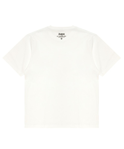「AAPE BY A BATHING APE」 半袖Tシャツ - ホワイト メンズ_画像4