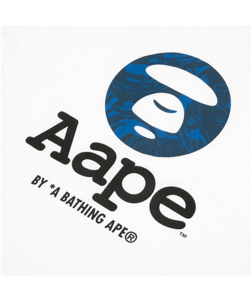 「AAPE BY A BATHING APE」 半袖Tシャツ - ホワイト メンズ_画像5