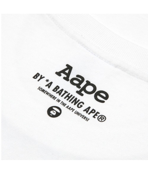 「AAPE BY A BATHING APE」 半袖Tシャツ - ホワイト メンズ_画像6