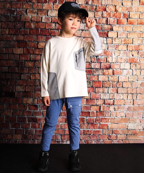 「WASK」 「KIDS」イージーパンツ 130cm ブルー キッズ_画像2