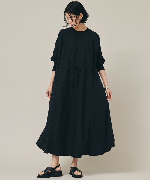 「Curensology」 長袖ワンピース FREE ブラック レディース_画像2
