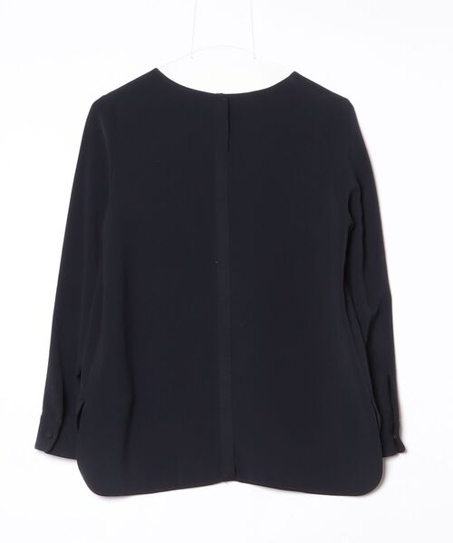 「Demi-Luxe BEAMS」 長袖ブラウス 38 ネイビー レディース_画像2