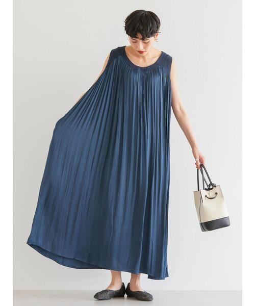 「AMERICAN HOLIC」 ノースリーブワンピース M チャコールグレー レディース_画像3