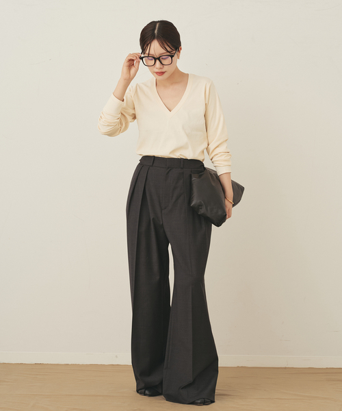 「Plage」 長袖カットソー FREE アイボリー レディース_画像3