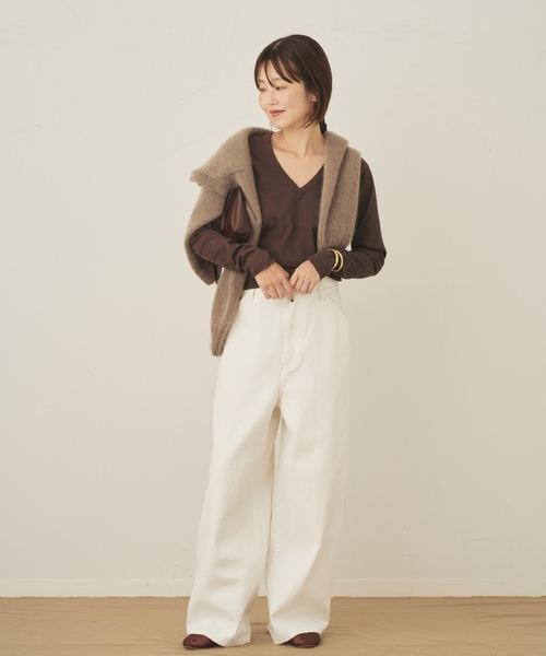 「Plage」 長袖カットソー FREE アイボリー レディース_画像4