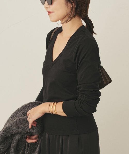 「Plage」 長袖カットソー FREE アイボリー レディース_画像9