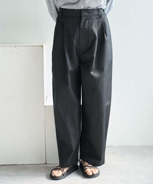 mil（ミル） ワイドパンツ チノパン バレルレッグ チノパンツ「586140