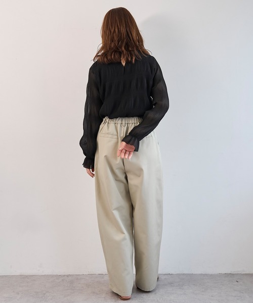 mil（ミル） ワイドパンツ チノパン バレルレッグ チノパンツ「586140