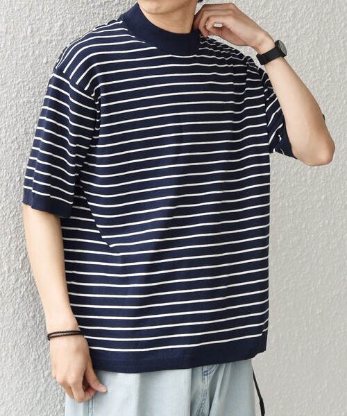 SHIPS any tシャツ any:「手洗い可能」ハイゲージ ニット リネン