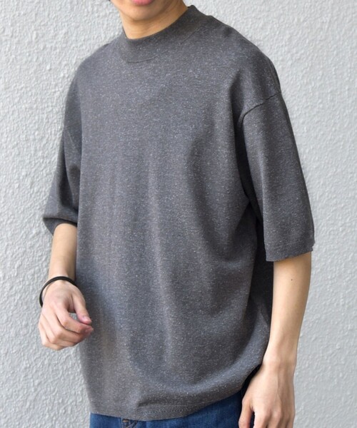 SHIPS any tシャツ any:「手洗い可能」ハイゲージ ニット リネン