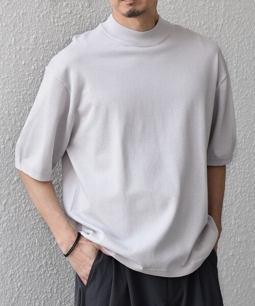 SHIPS any tシャツ any:「手洗い可能」ハイゲージ ニット リネン