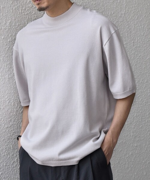 SHIPS any tシャツ any:「手洗い可能」ハイゲージ ニット リネン