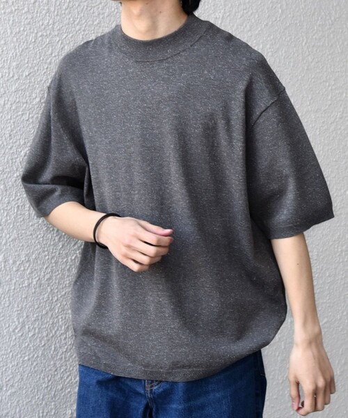 SHIPS any tシャツ any:「手洗い可能」ハイゲージ ニット リネン