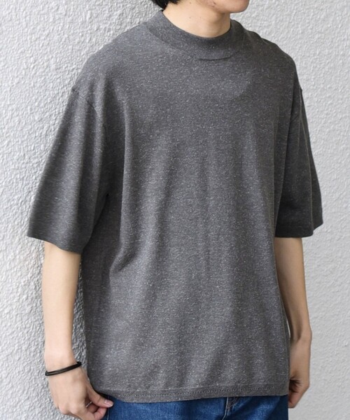 SHIPS any tシャツ any:「手洗い可能」ハイゲージ ニット リネン