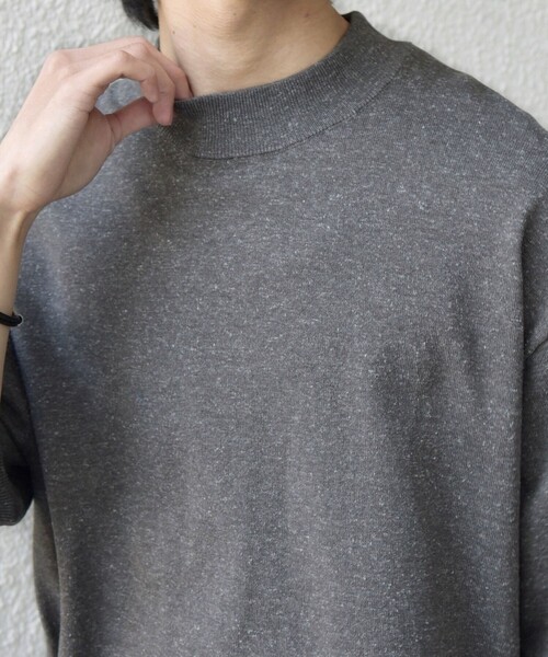 SHIPS any tシャツ any:「手洗い可能」ハイゲージ ニット リネン