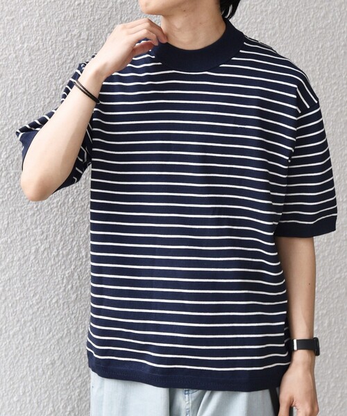 SHIPS any tシャツ any:「手洗い可能」ハイゲージ ニット リネン