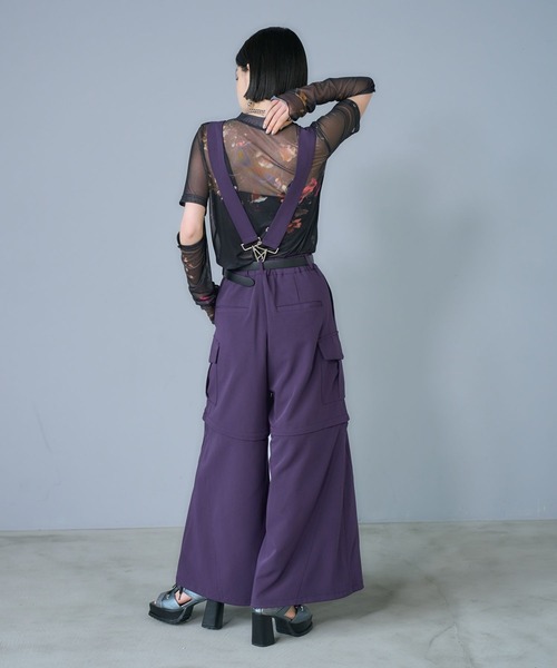 HARE（ハレ） ワイドパンツ カーゴパンツ 「接触冷感」マルチWAYサス