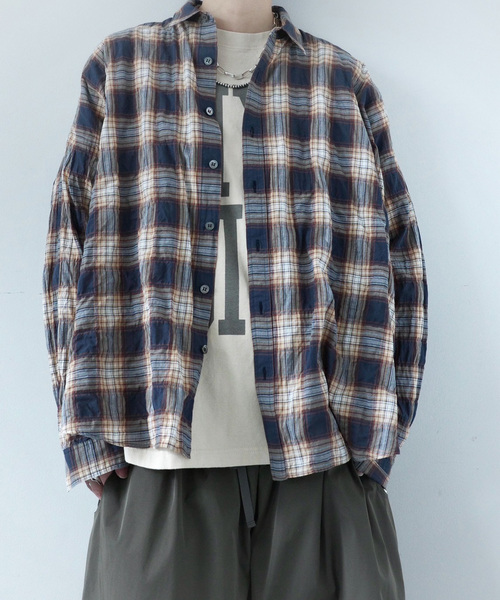 journal standard LUXE シャーリングチェックBigシャツ JOURNAL STANDARD LUXE（ジャーナルスタンダード ラックス） ブラウス