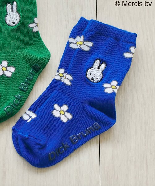 Miffy（ミッフィー） 靴下 Dick Bruna 花柄ソックス キッズ 子供
