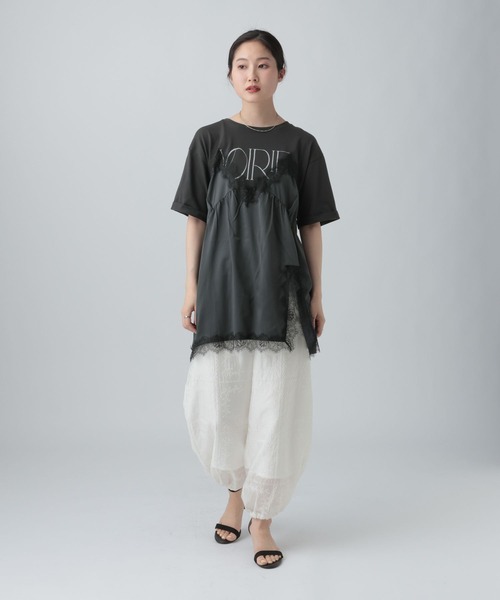 tシャツ キャミドッキングプリントプルオーバー　668383 レディースの画像