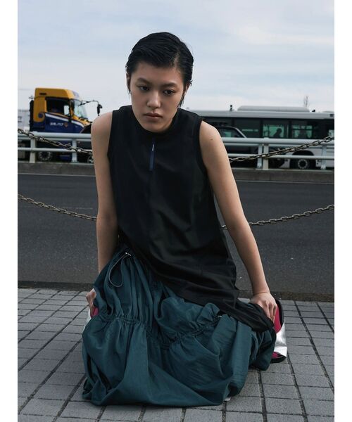 ワンピース DRAWSTRING A-LINE OP / ドローストリングAラインワンピースの画像