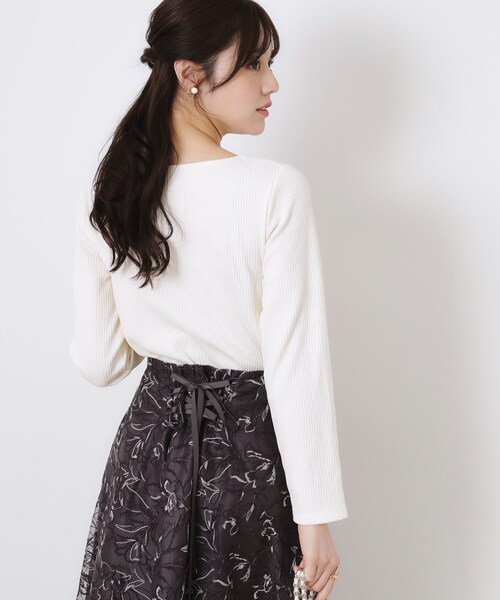 「couture brooch」 長袖カットソー 38 ベビーピンク レディース_画像9