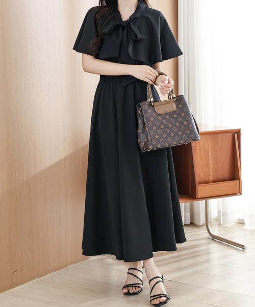 「Lace Ladies」 半袖ワンピース FREE ブルー レディース_画像3