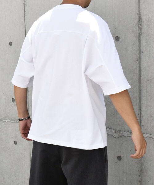 「SHIPS any」 半袖Tシャツ MEDIUM ホワイト メンズ_画像6
