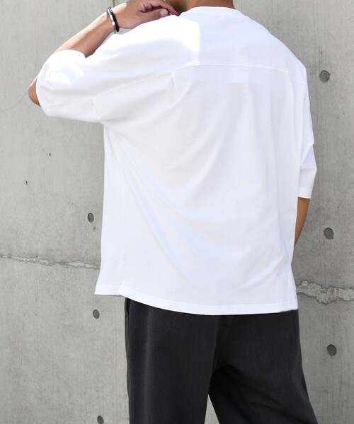 「SHIPS any」 半袖Tシャツ MEDIUM ホワイト メンズ_画像7