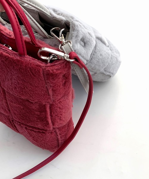 「Q」 2WAYバッグ ONE SIZE ライトグレー レディース_画像6