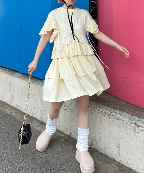 Alley Tokyo ワンピース 半袖 「復刻！」半袖になったフリフリカット