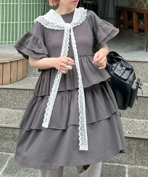 Alley Tokyo ワンピース 半袖 「復刻！」半袖になったフリフリカット