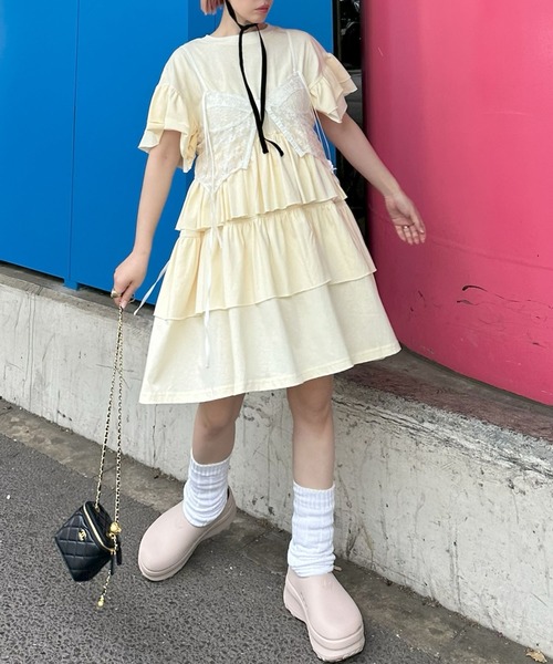 Alley Tokyo ワンピース 半袖 「復刻！」半袖になったフリフリカット