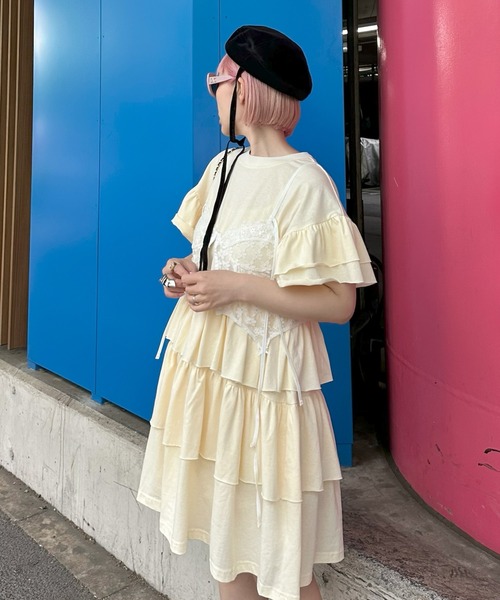 Alley Tokyo ワンピース 半袖 「復刻！」半袖になったフリフリカット