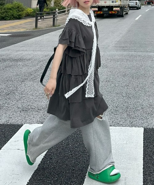 Alley Tokyo ワンピース 半袖 「復刻！」半袖になったフリフリカット