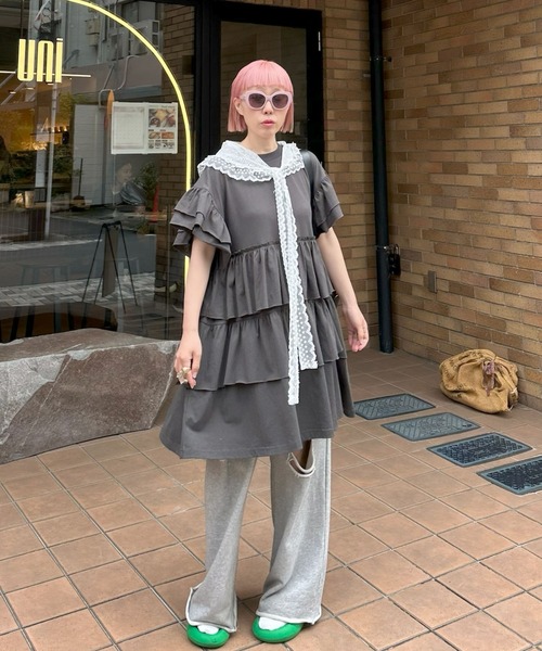 Alley Tokyo ワンピース 半袖 「復刻！」半袖になったフリフリカット