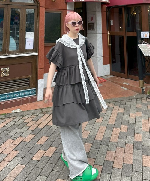 Alley Tokyo ワンピース 半袖 「復刻！」半袖になったフリフリカット