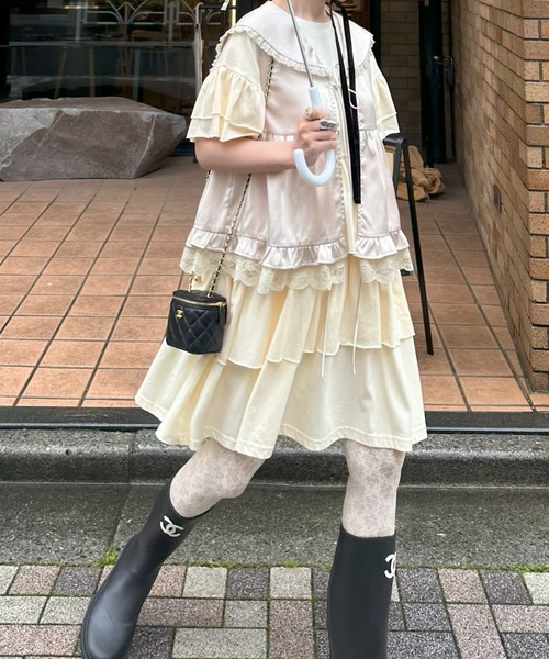 Alley Tokyo ワンピース 半袖 「復刻！」半袖になったフリフリカット