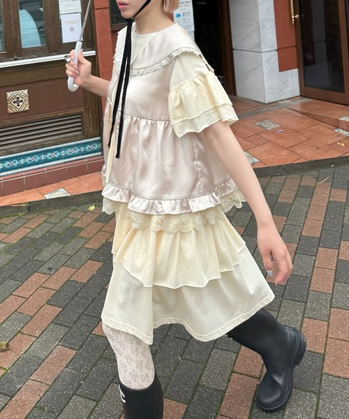 Alley Tokyo ワンピース 半袖 「復刻！」半袖になったフリフリカット