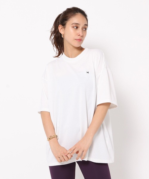 「HEREIAM」 半袖Tシャツ MEDIUM ライトグレー レディース_画像7
