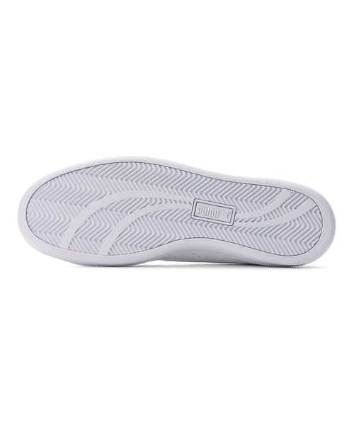 「PUMA」 ローカットスニーカー 24.5cm ホワイト×ゴールド メンズ_画像6