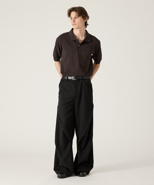 ワイドパンツ スラックス 「CLEL」Prime TR 3D Tuck Slacks / プライムTR 3Dタックスラックス メンズ レディースの画像