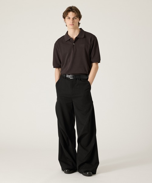 ワイドパンツ スラックス 「CLEL」Prime TR 3D Tuck Slacks / プライムTR 3Dタックスラックス メンズ レディースの画像