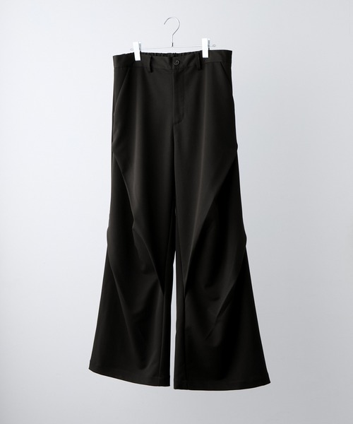 ワイドパンツ スラックス 「CLEL」Prime TR 3D Tuck Slacks / プライムTR 3Dタックスラックス メンズ レディースの画像