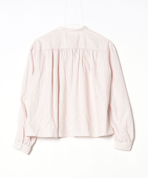 DANTON 長袖シャツ 34 ピンク Danton（ダントン） ストライプ柄長袖ブラウス 36 ピンク レディース