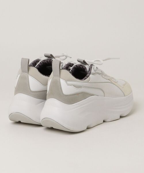「PUMA」 ローカットスニーカー 24.5cm ホワイト レディース_画像2