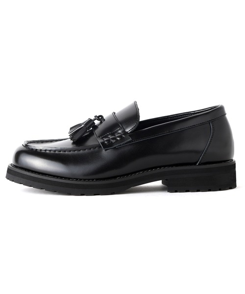「London Shoe Make」 ローファー UK8 ブラック メンズ_画像4