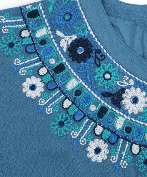 チチカカ（TITICACA） ワンピース 半袖 Rico ウィピール刺繍ワンピース